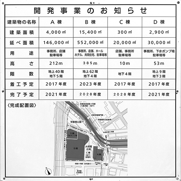 TOKYO TORCH(トウキョウ トーチ)の建築計画のお知らせ